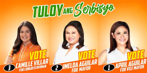 Las Pinas Mayor Aguilar,'Tuloy ang Serbisyo' team file COC.